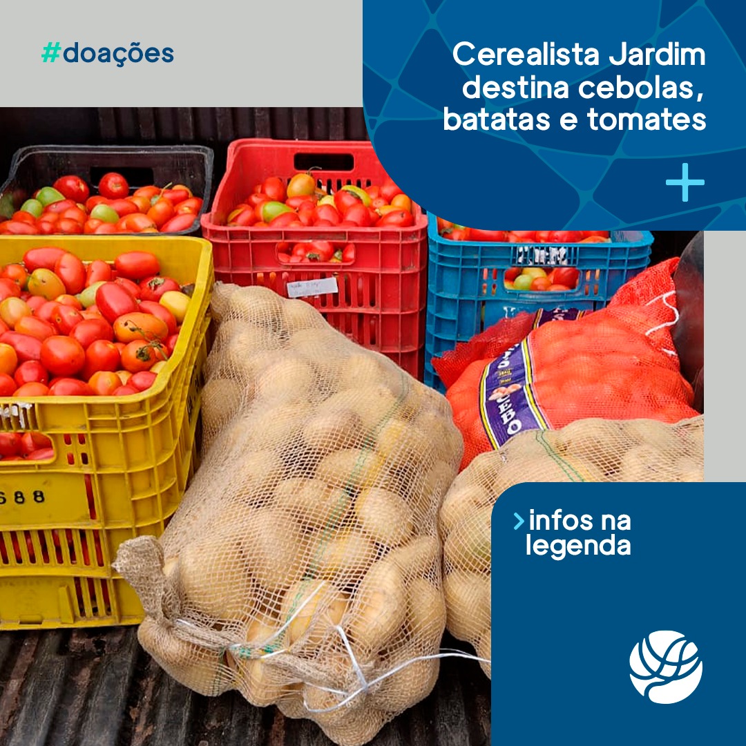 Cerealista Jardim destina cebolas, batatas e tomates