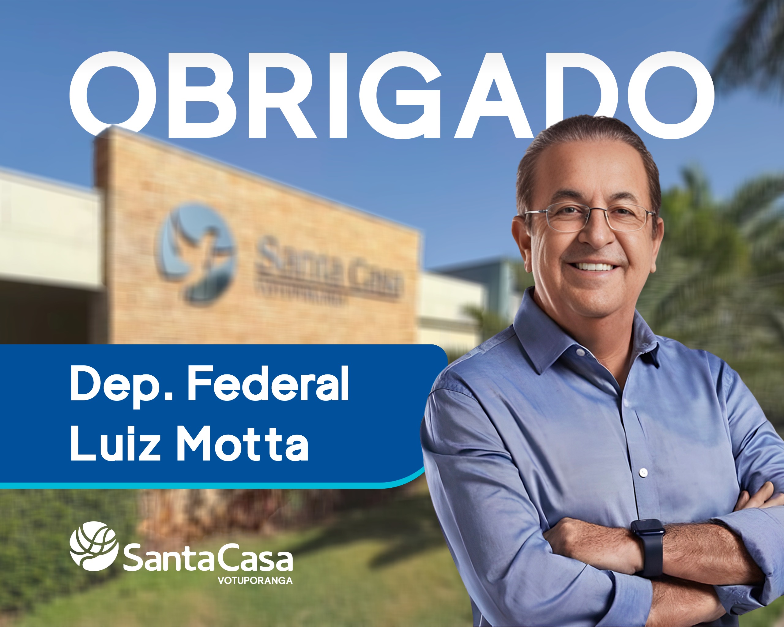 Santa Casa de Votuporanga recebe emenda de R$ 500 mil do deputado Luiz Motta