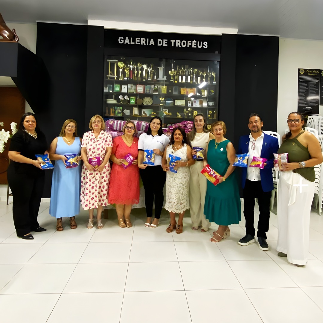 Lions Clube de Votuporanga entrega 700 pacotes de macarrão à Santa Casa
