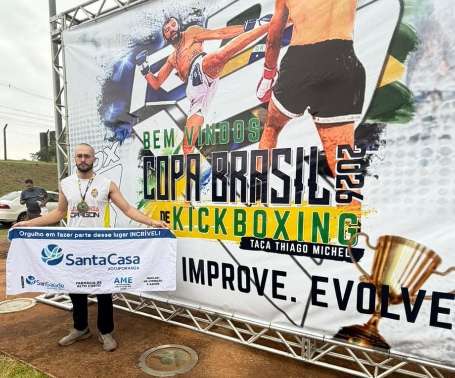 Orgulho da Santa Casa: controlador de Acesso Henry Frank é campeão da Copa Brasil de Kickboxing
