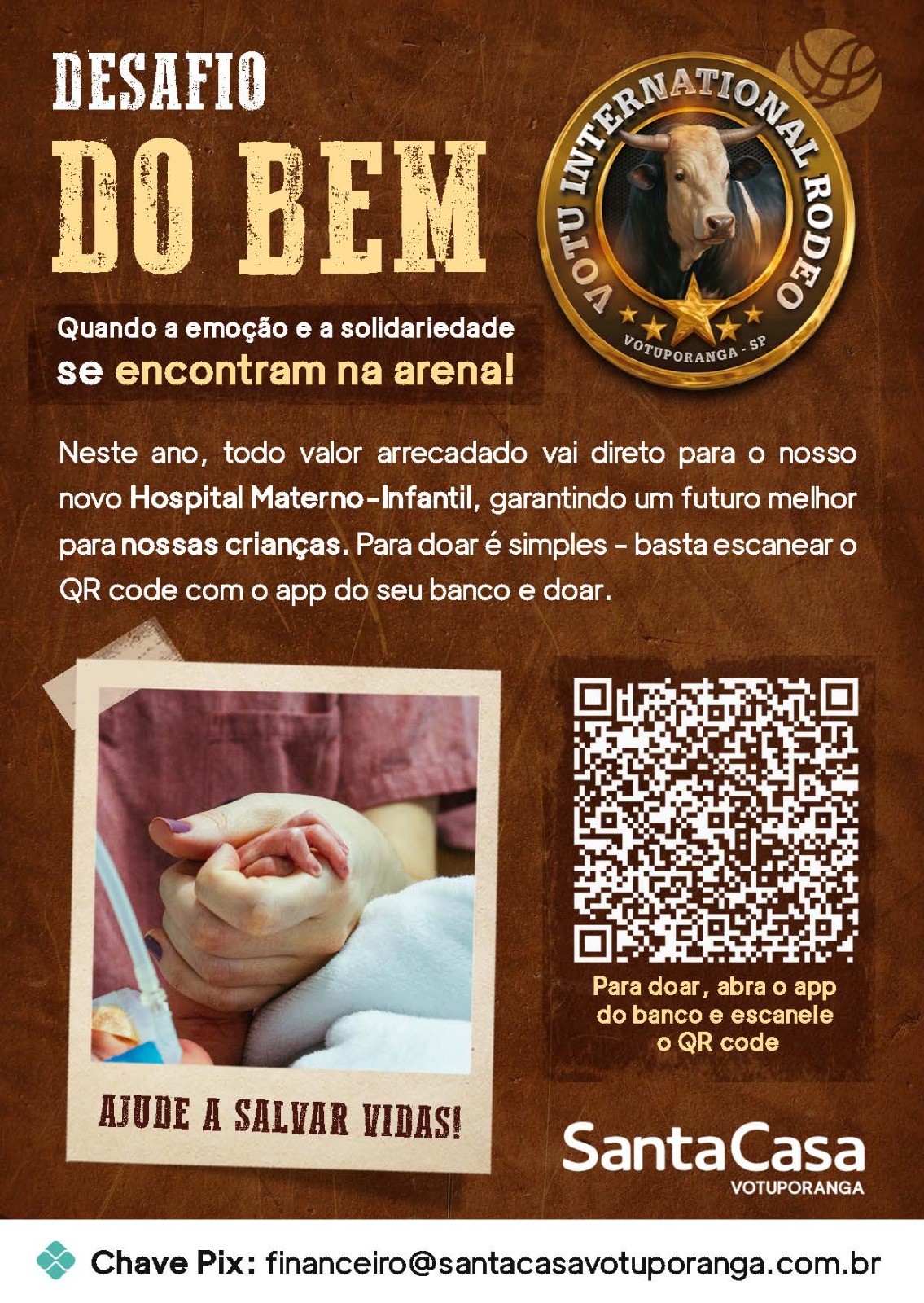 Arena de Solidariedade: Desafio do Bem unirá campeões em prol do Hospital Materno-Infantil