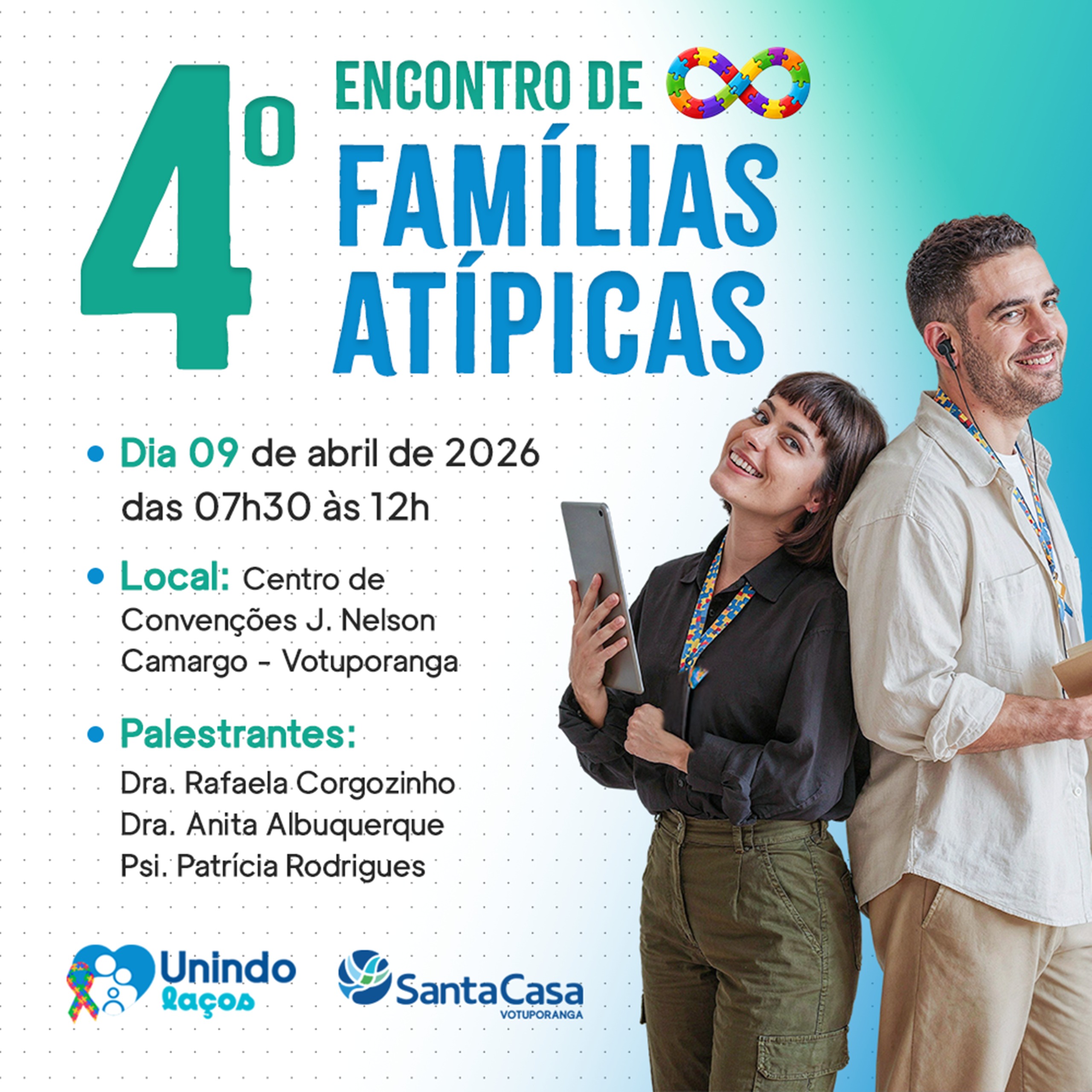Santa Casa de Votuporanga apresenta o 4º Encontro de Famílias Atípicas 