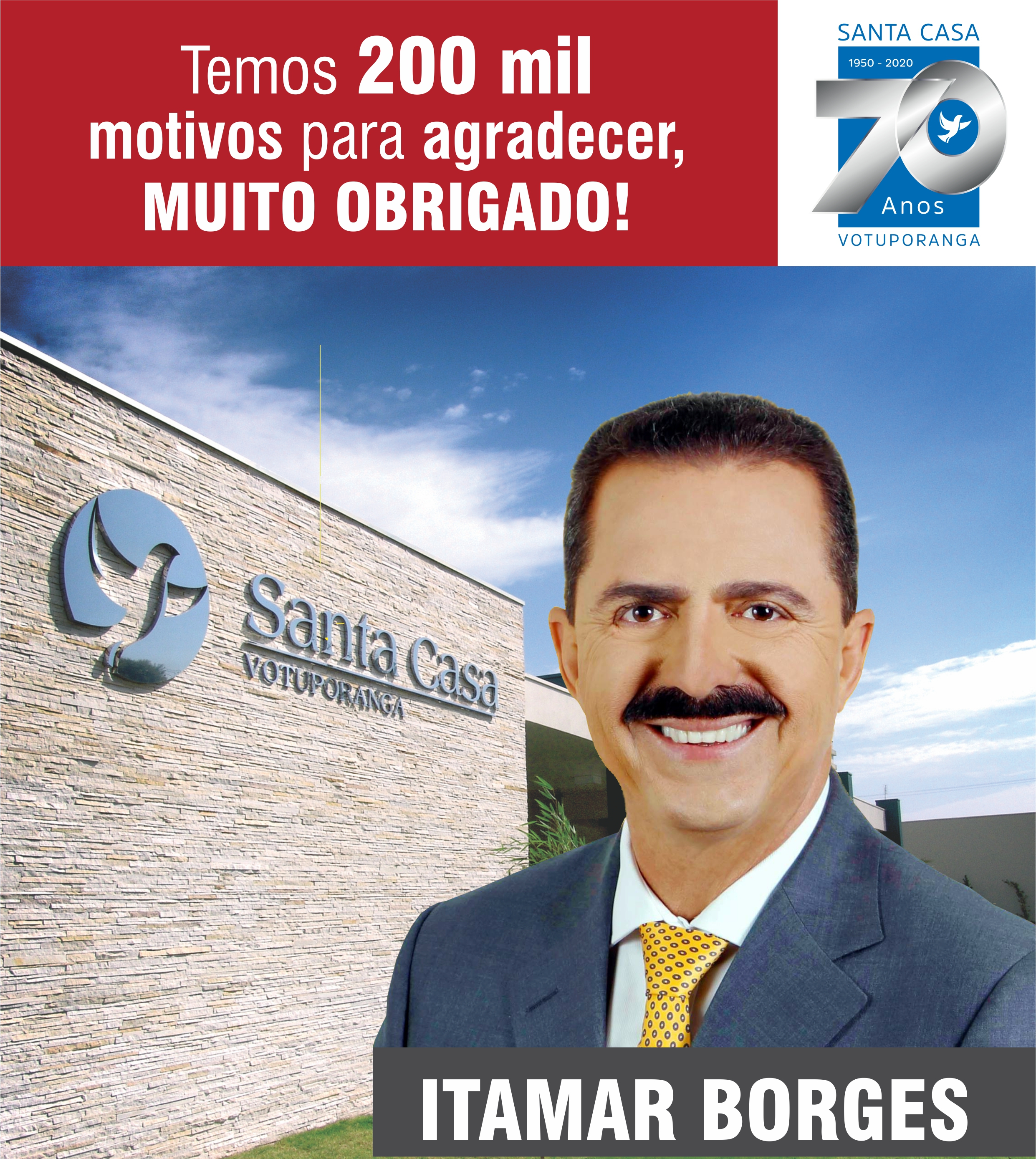 Itamar Borges destina R$200 mil para Santa Casa
