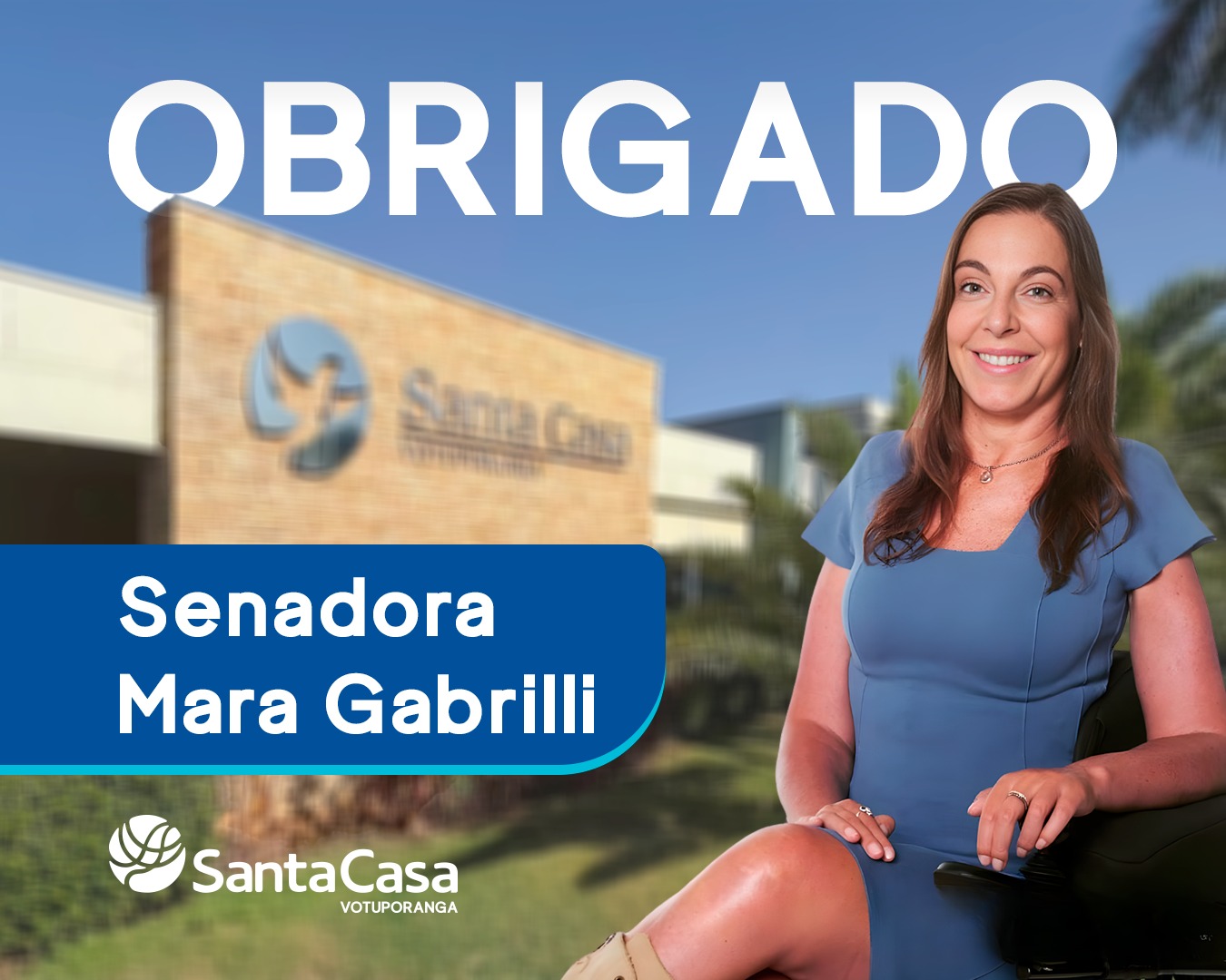 Santa Casa de Votuporanga recebe emenda de R$ 250 mil da senadora Mara Gabrilli