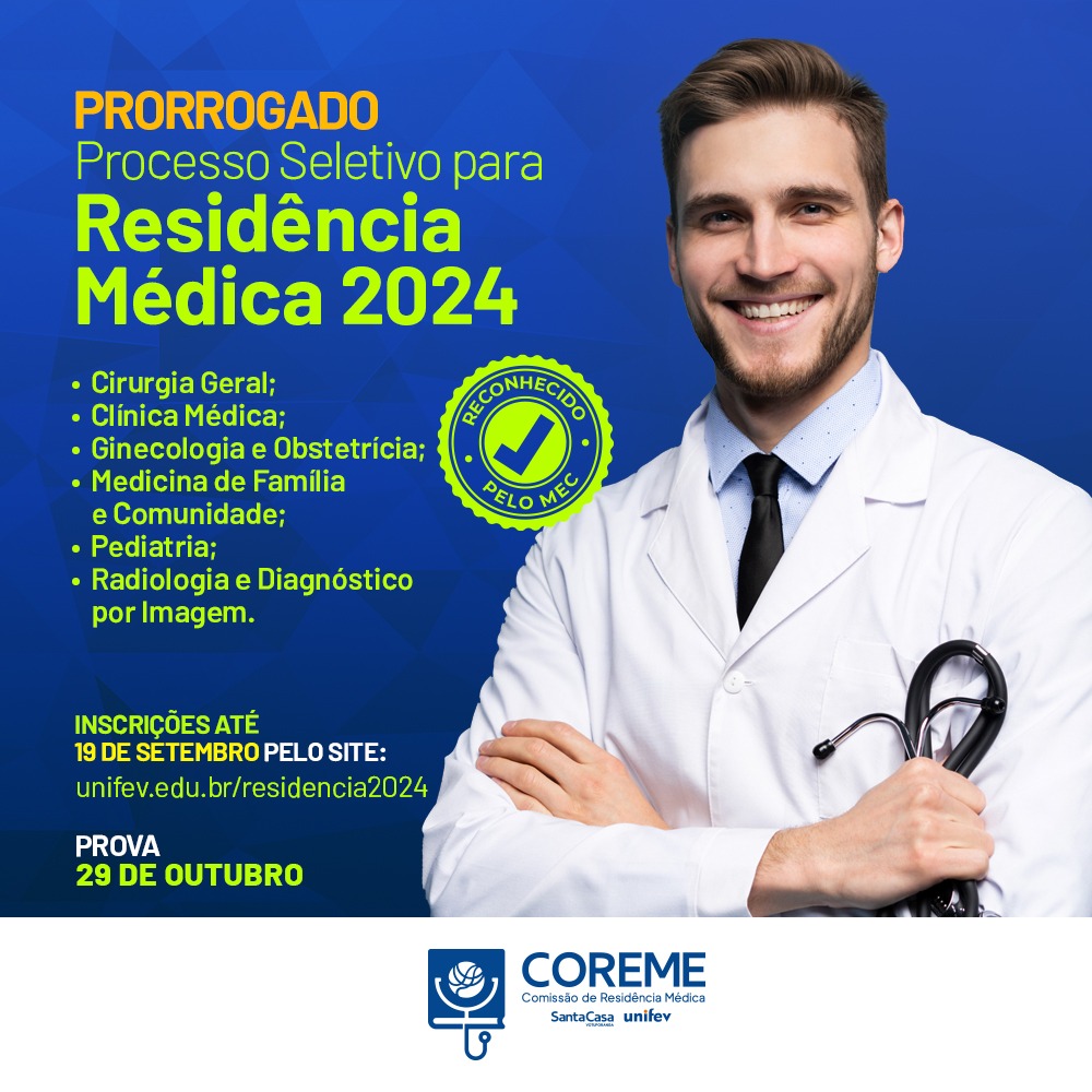 Residência Médica: inscrições foram prorrogadas até dia 19