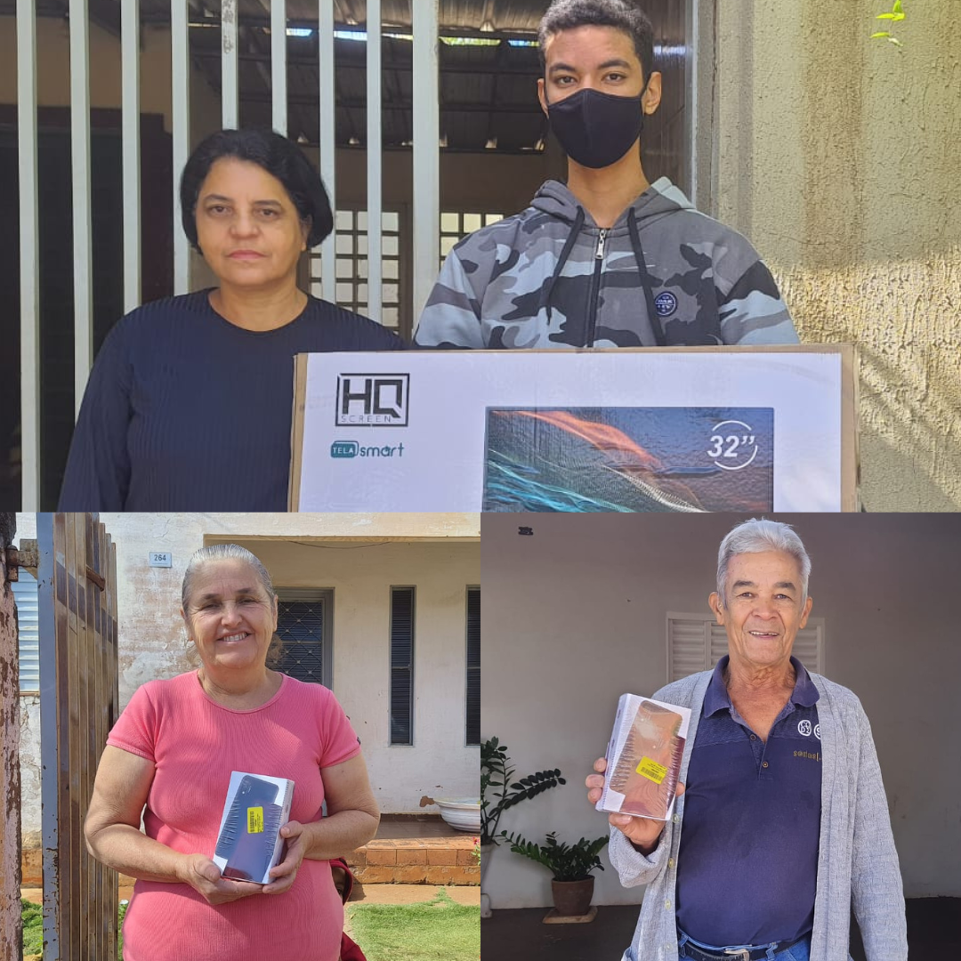 Moradores do Bairro São Cosme são contemplados pela campanha Saúde que dá prêmios 