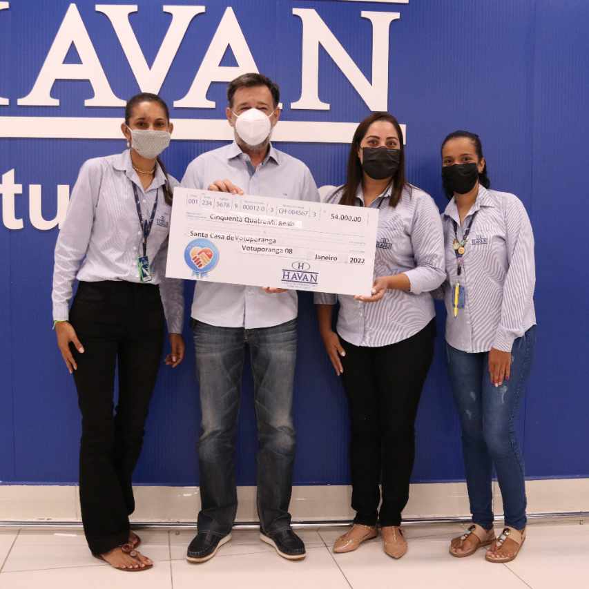 Troco Solidário Havan destina R$54 mil para Santa Casa de Votuporanga